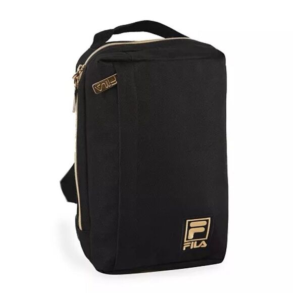 Fila Calistoga Sling Sling Black, Gold-Tone Women's, men’s Bag - Picture 1 of 12